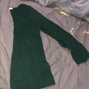 Cute green flowy sweater